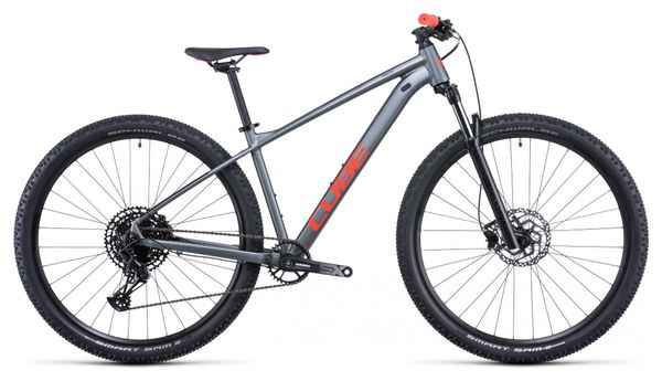 Cube MTB analógica rígida Sram SX Eagle 12S 29'' Flash Gris Rojo