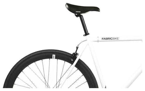 Vélo Fixie FabricBike Original 28  Pignon fixe  Hi-Ten Acier  Blanc et Noir 2.0