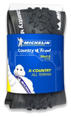 Pneu Michelin Country Trail 26'' Tringle Souple Tubeless Ready Noir