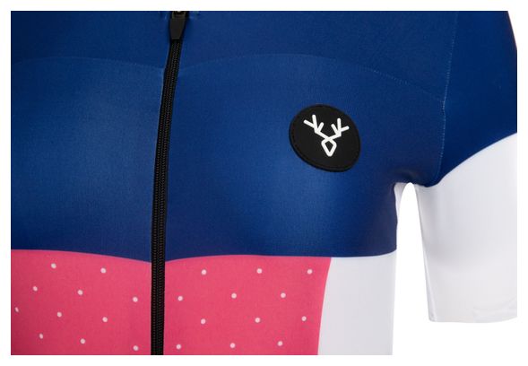 Maillot Manches Courtes Femme LeBram Portet Bleu Marine Coupe Ajustée
