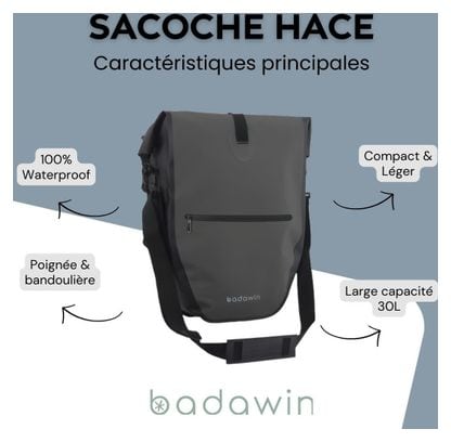 Sacoche de vélo 3en1 Hace Noir 30L