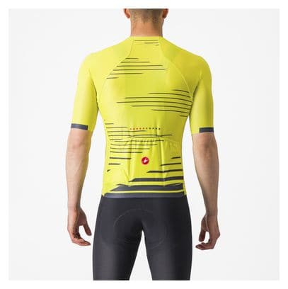 Castelli Climber's 4.0 Short Sleeve Jersey Yellow/Blue