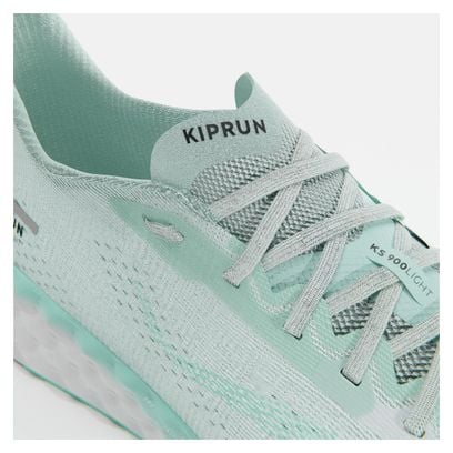 Zapatilla de running para mujer Kiprun KS900 Light Blanca/Verde