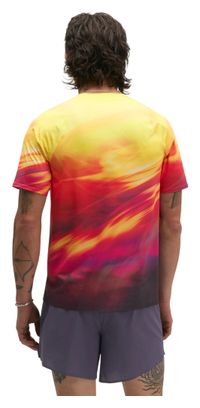 T-Shirt Running Hoka Race Day Orange/Rouge Homme