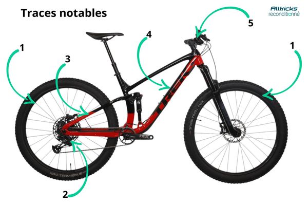 Refurbished Produkt - Mountainbike All-Suspenduced Trek Fuel EX 7 5th Gen. Sram NX Eagle 12V 29' Rot Schwarz 2023