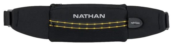 Ceinture Nathan Laser Light 5K Noir Jaune Fluo Haute visibilité