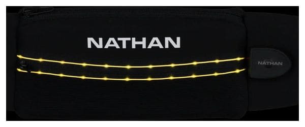 Ceinture Nathan Laser Light 5K Noir Jaune Fluo Haute visibilité