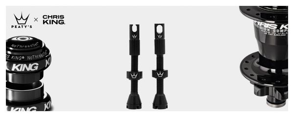 Valves Tubeless Peaty's x Chris King MK2 42mm Noir