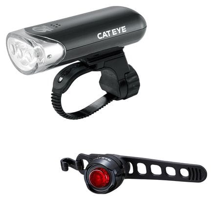 Cateye HL-EL135 and ORB Light Set Black