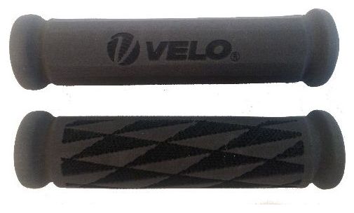 Paire de poignées vélo - en mousse nano lazer - noir