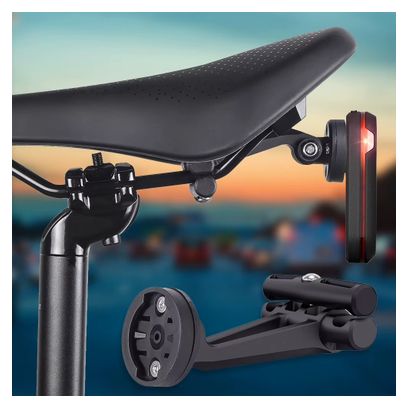 Support Arrière pour Garmin Varia Radar - Fixation Antidérapante pour Rail de Selle