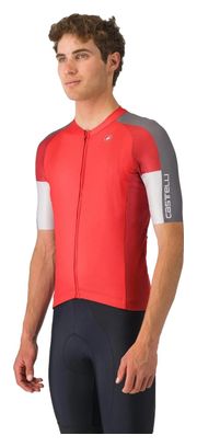 Castelli Entrata 6 Kurzarm Trikot Herren Blau Rot Bordeaux