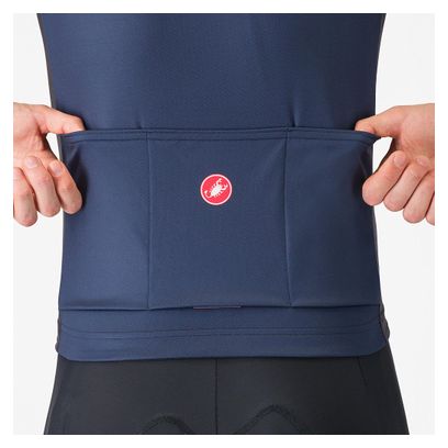 Maillot Castelli Entrata 6 de manga corta Azul/Rojo Hombre