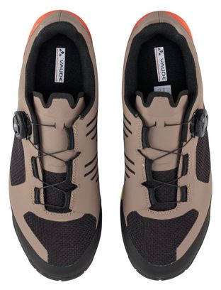 Unisex Vaude Downieville Tech II MTB schoenen Bruin/Oranje