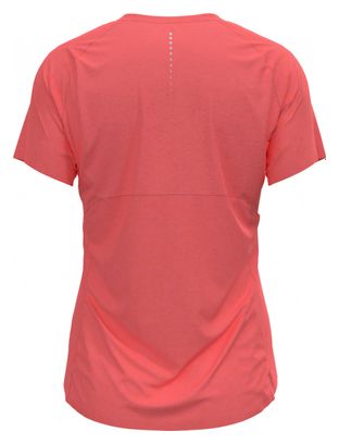 Odlo Axalp Trail Short Sleeve 1/2 Zip Jersey Pink Women's