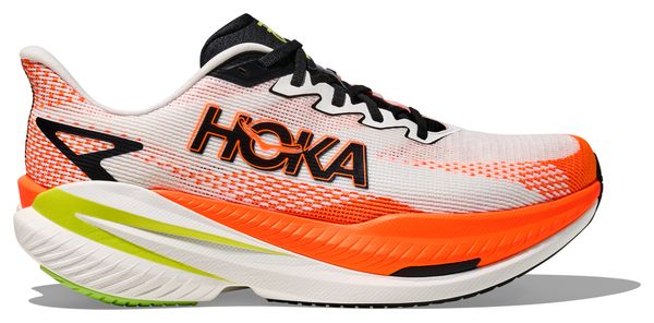 Hoka Men\'s White and Orange Athletic Shoes HOKA Men main image 3