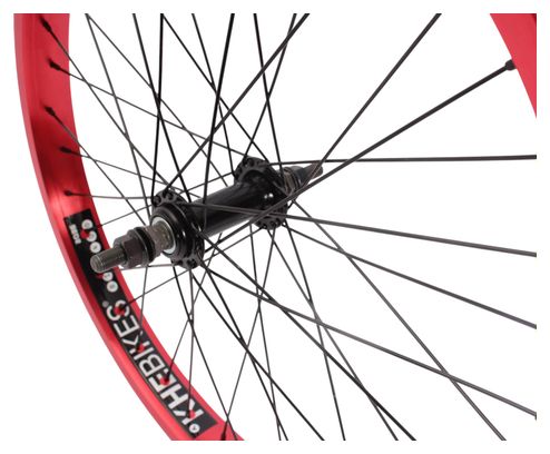 Roue arrière BMX KHE PRISM 20 pouces rouge