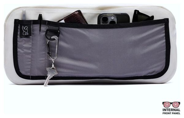 Unisex Chroom Kadet Waterdichte Schoudertas 9L Wit