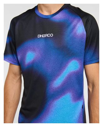 Maglia a manica corta Dharco Blue Black da uomo