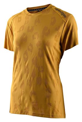 Troy Lee Designs Lilium Jacquard Honey Yellow Women&#39;s Short Sleeve Jersey