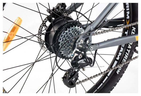 VTT Électrique Tout Suspendu Moma Bikes E-MTB 27.5'' Shimano Altus 8V Gris