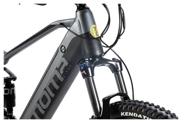 VTT Électrique Tout Suspendu Moma Bikes E-MTB 27.5'' Shimano Altus 8V Gris