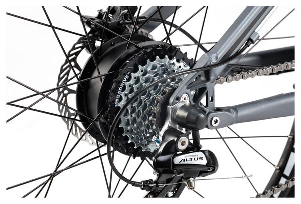 VTT Électrique Tout Suspendu Moma Bikes E-MTB 27.5'' Shimano Altus 8V Gris
