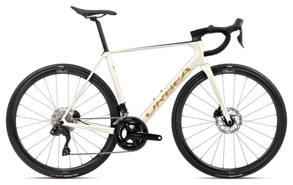 Orbea Orca M35i Road Bike Shimano 105 Di2 12S 700 mm Ivory White Burgundy Red 2024