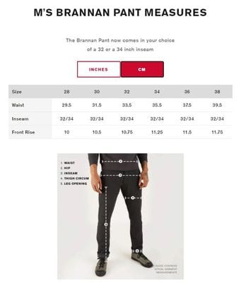 Pantalon Chrome Brannan Longueur 34'' Noir  28 US