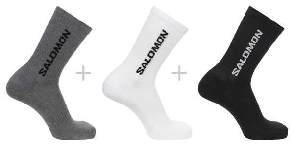 Salomon Everyday Crew Multi Colours 3-Pair Unisex Socks