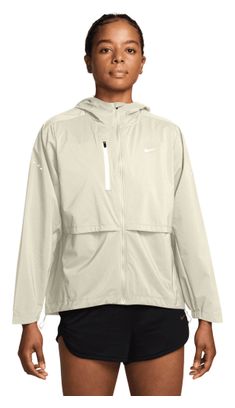 Giacca impermeabile Nike Swift beige da donna