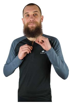 Raidlight R-Light Black Men's long sleeve jersey