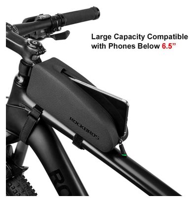 Sacoche de cadre de vélo Rockbros  étanche  1 6 L noir