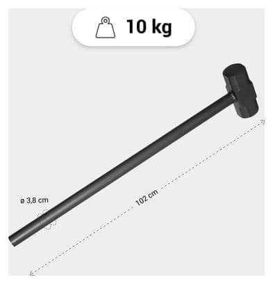 Marteau de gymnastique en acier 10kg