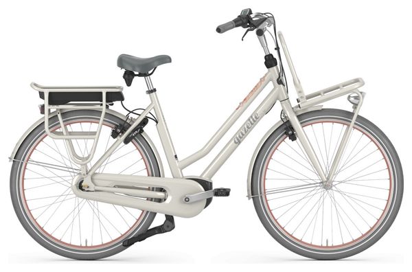 Gazelle Miss Grace C7 HMB L Hybrid Stadtrad Shimano Nexus 7S 300 Wh 700 mm Elfenbeinweiß 2020