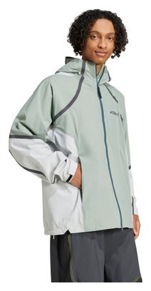 adidas Terrex National Geographic Waterdichte Jas Groen Heren