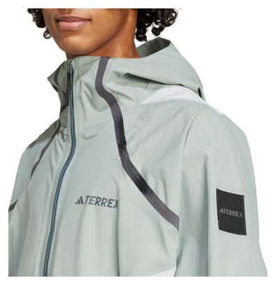 adidas Terrex National Geographic Waterdichte Jas Groen Heren
