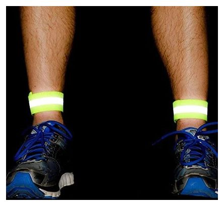 Bracelet réfléchissant à velcro de 4 cm pour vélo et course à pied