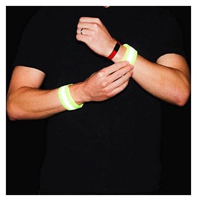 Bracelet réfléchissant à velcro de 4 cm pour vélo et course à pied