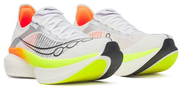 Saucony Endorphin Elite 2 Laufschuhe Weiß/Gelb/Orange Unisex