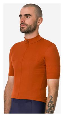 Maillot Manches Courtes Rapha Brevet Element Orange Homme