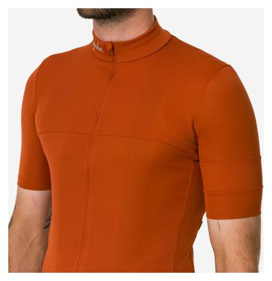 Maillot Manches Courtes Rapha Brevet Element Orange Homme