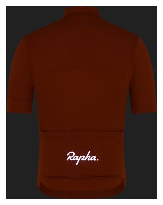 Maillot Manches Courtes Rapha Brevet Element Orange Homme