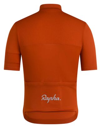 Maillot Manches Courtes Rapha Brevet Element Orange Homme