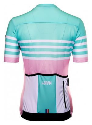 Pink LeBram Tourmalet Short Sleeve Jersey Adjusted Fit