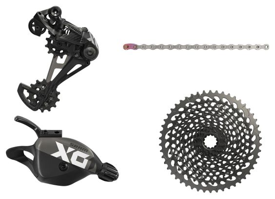 Mini Gruppo SRAM X01 EAGLE 12 Velocità (senza movimento - senza guarnitura) Nero/Bianco