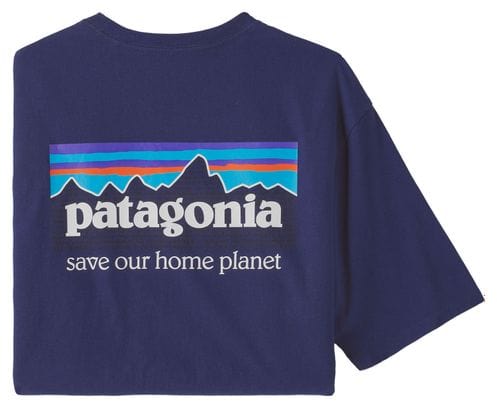 Patagonia P-6 Mission Organic Blue T-Shirt
