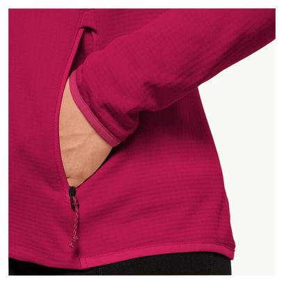 Women's Jack Wolfskin Peak Grid Fleece Pink