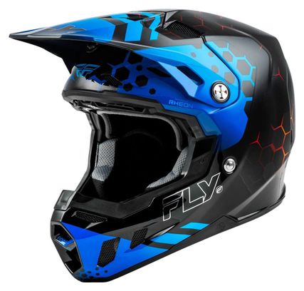 Casque intégral Fly Racing Fly Formula CC Tektonik Noir / Bleu / Rouge