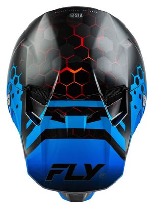 Fly Racing Fly Formula CC Tektonik integraalhelm Zwart / Blauw / Rood